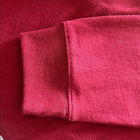 Great Northwest Clothing Company Deep Red Long Sleeve Henley - Picture 4 of 4